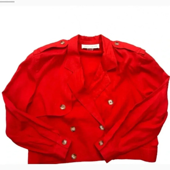 JONES NEW YORK VINTAGE RED JACKET BLAZER - Picture 6 of 12